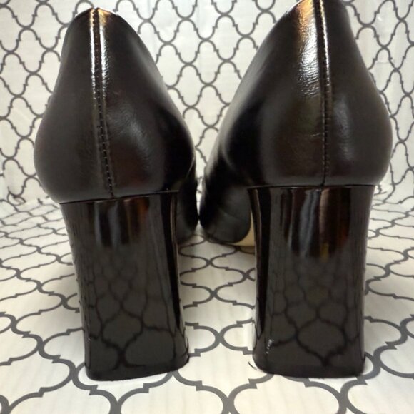 ZARA BASIC COLLECTION Black Block Heel Pumps - Picture 5 of 9